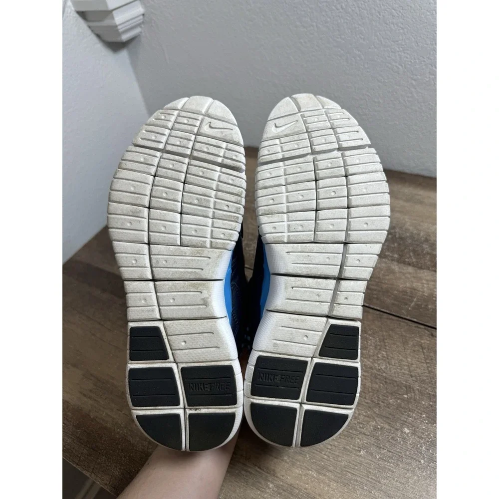 NIKE FREE HYBRID BOOT‎ White Blue Size 9 Rare Shoes Sneakers Sample